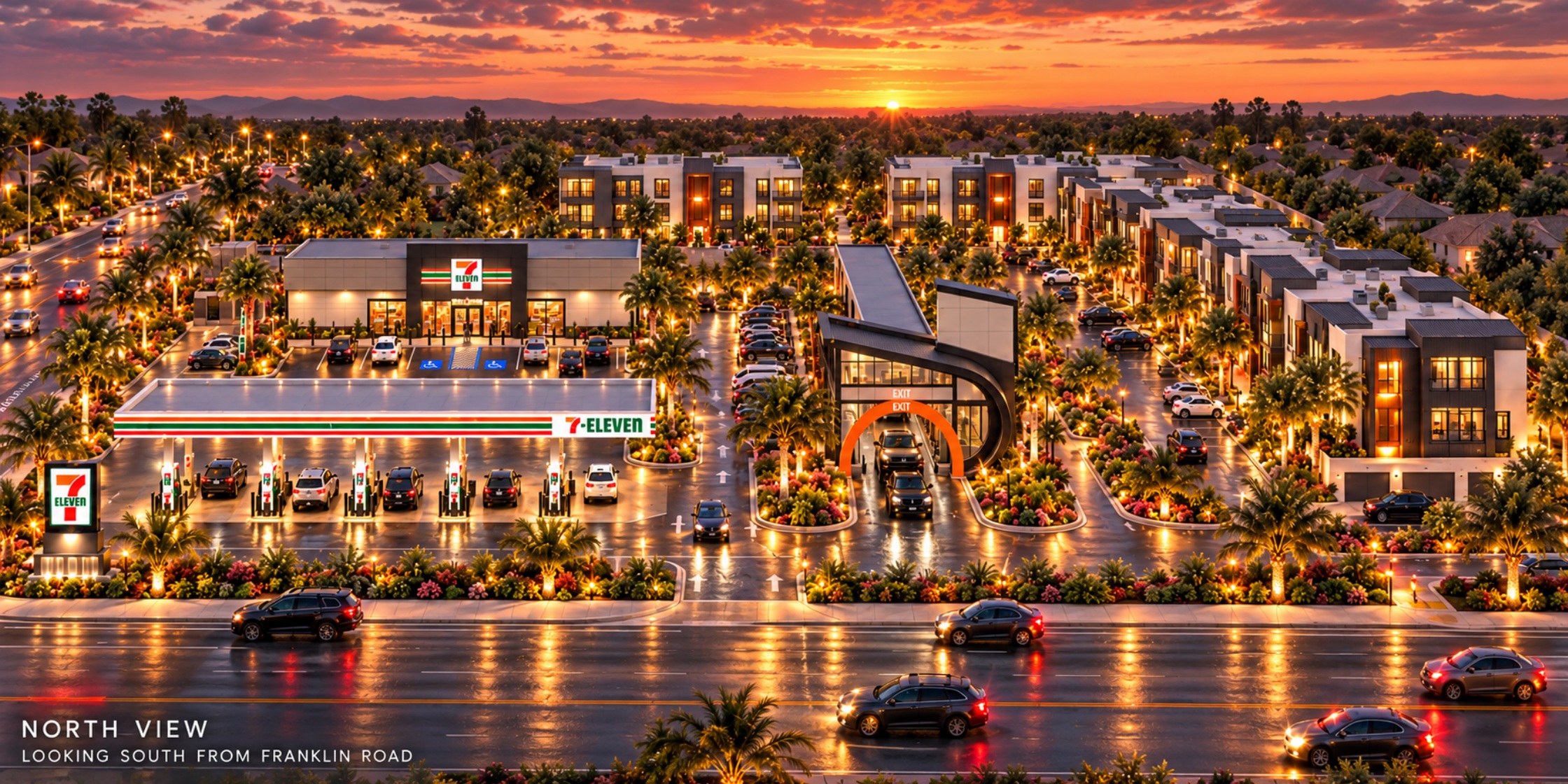 Yuba City entire development: north view