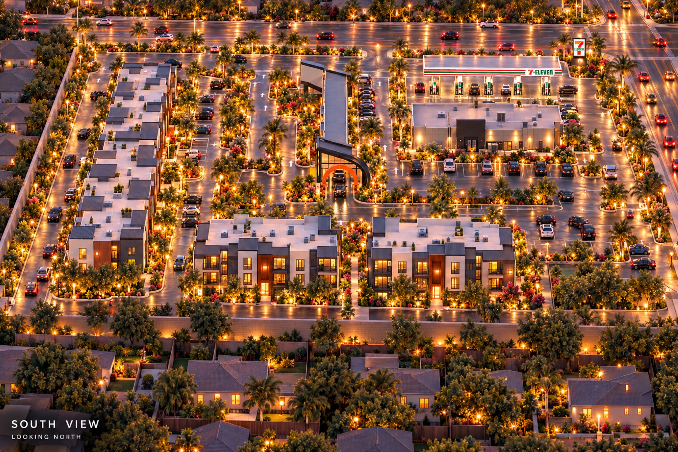Yuba City entire development: south view