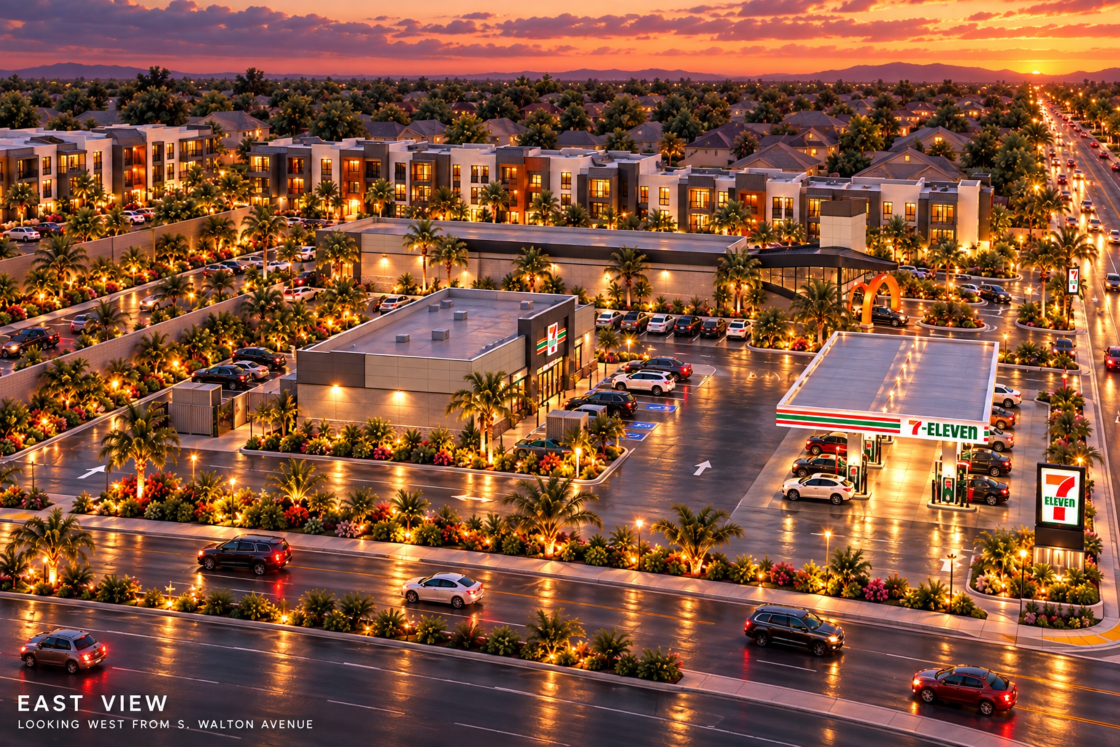 Yuba City entire development: east view