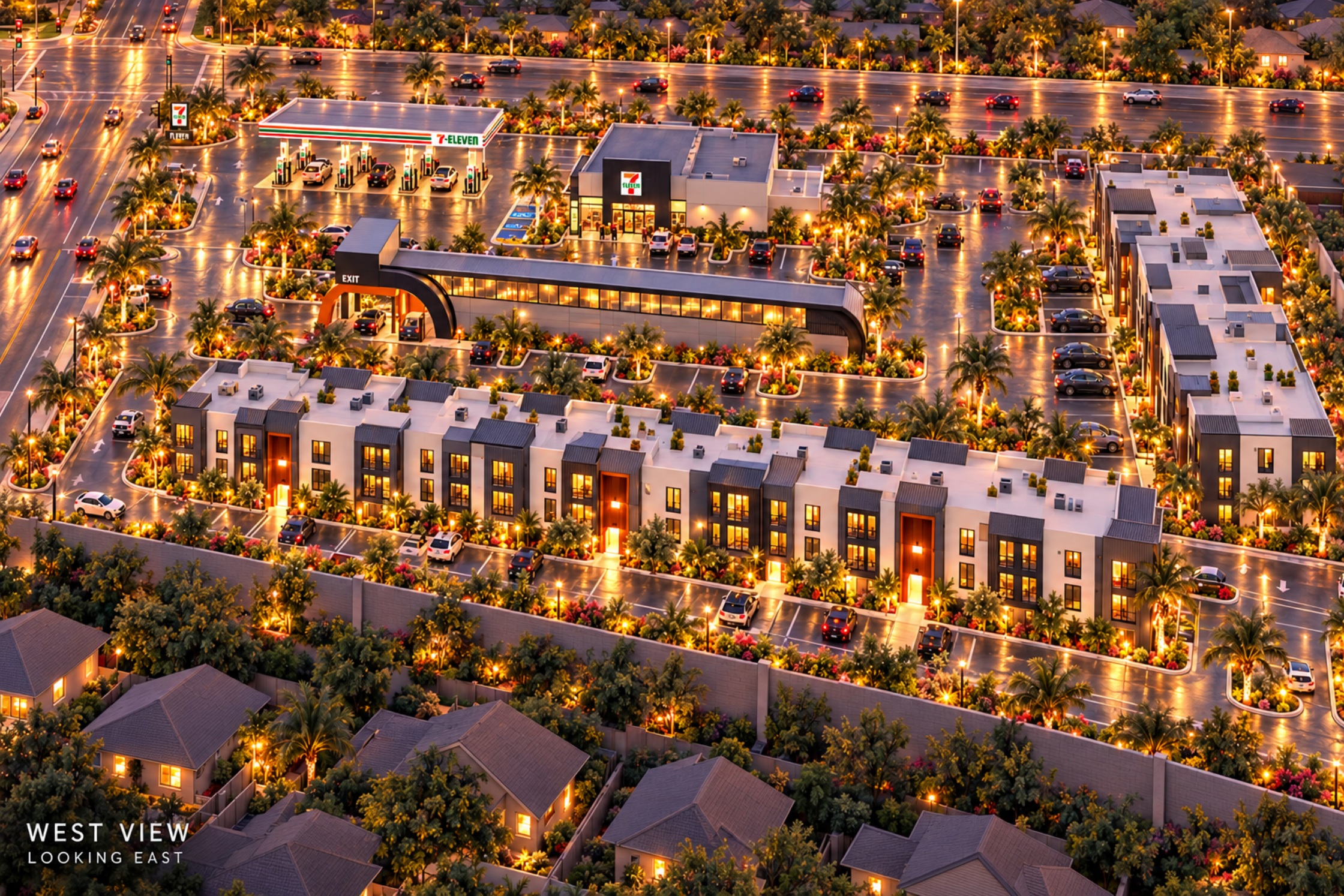 Yuba City entire development: west view